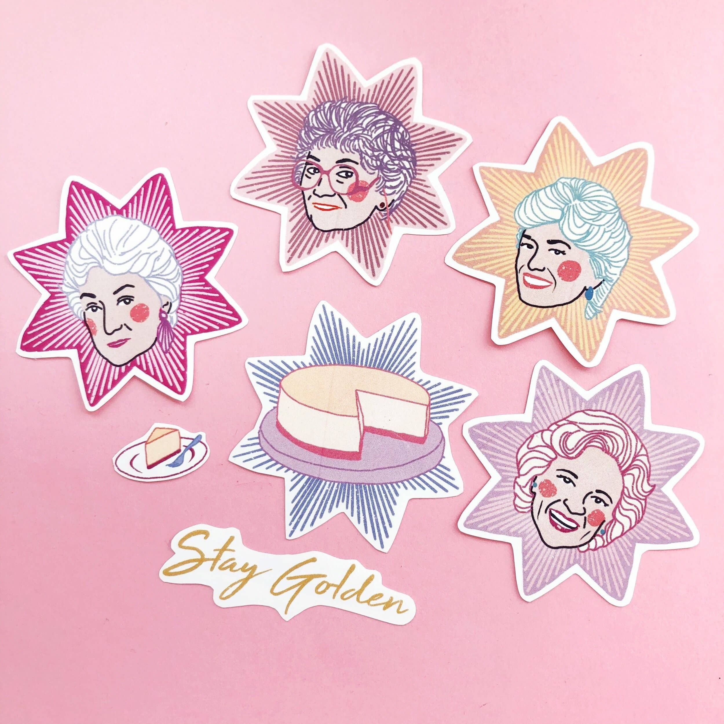 Mother of the Moon Stay Golden Sticker Pack Clara Jane Hemp